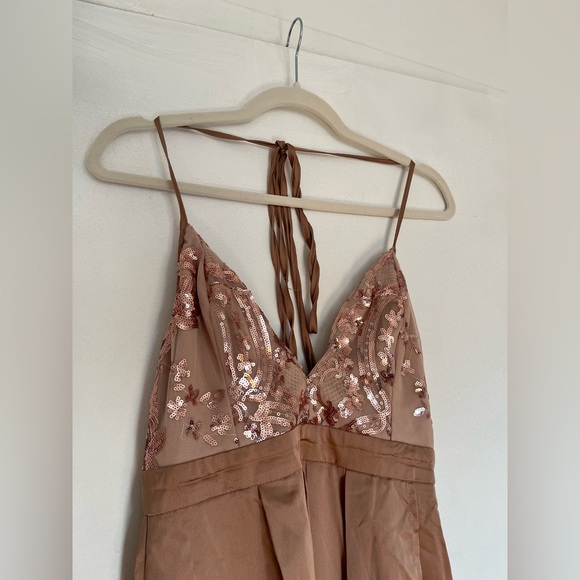 Showpo Prom Formal Sequin Long Dress- dusty rose, size S - Picture 10 of 14